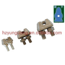 steel wire clip/ guy wire electric clamp/pole line power fitting wire rope fitting cable rope link fix clamp